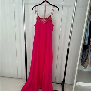 Elegant Pink Maxi Dress